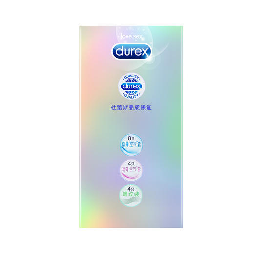 杜蕾斯 AiR尊享三合一16只装 至薄8+润薄4+螺纹4 商品图4