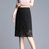 TZF-ASJM210828新款时尚气质高腰蕾丝包臀半身裙 商品缩略图3