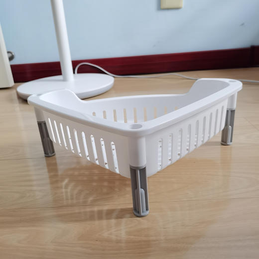 利快温哥华3层三脚架置地式三角架浴室厨房镂空多层树脂收纳架子 商品图3