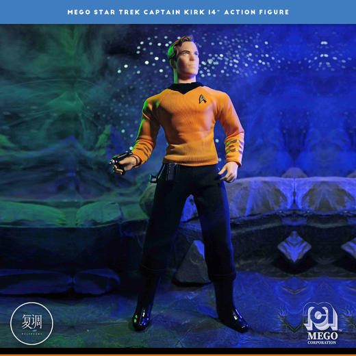 现货 Mego 星际迷航 Capt. Kirk 14英寸 可动人偶 商品图3