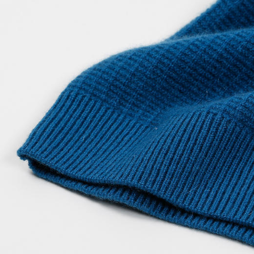 METTE羊绒世家2021年女100%山羊绒衫时尚立体绞花半高领保暖毛衣 商品图6