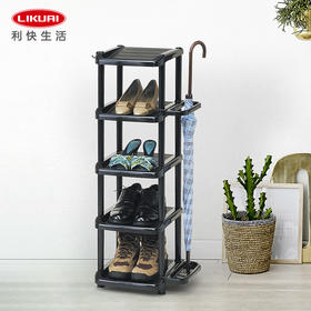 利快日本进口鞋架雨伞收纳架屋门口家用多层鞋柜玄关日式门厅小物