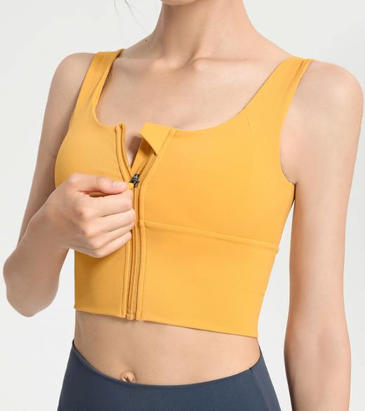 【一秒穿脱 聚拢防震 运动不粘腻 】新款 运动内衣女防震跑步高强度上衣外穿美背背心文胸健身瑜伽服  JL 000 YW097 商品图0