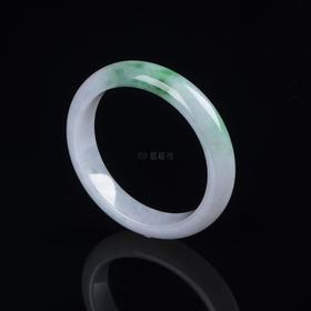 【馨月】飘绿翡翠平安镯2-SZ2108203