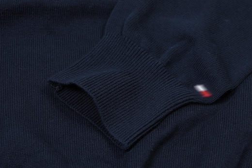 双横纹棉质 袖口标 圆领毛衣/针织衫 特惠 T-1099 商品图8