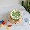 抹茶绿复古小花清新款 生日蛋糕-低糖处理无添加 商品缩略图2