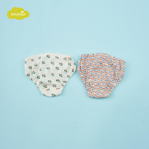 moimoln小云朵童装2021年新款女宝宝内裤儿童卡通印花舒适三角裤LQZRNAIS25 商品图2
