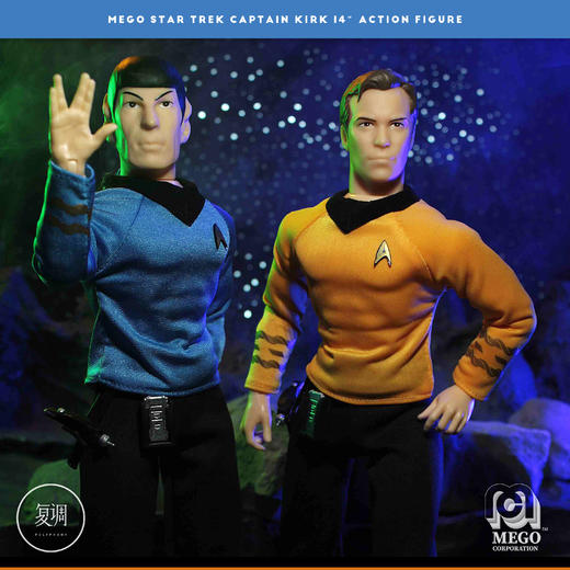 现货 Mego 星际迷航 Capt. Kirk 14英寸 可动人偶 商品图4