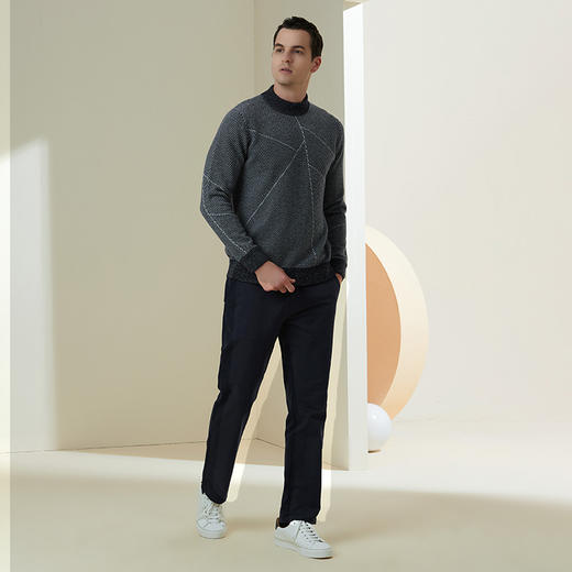 METTE2021年秋冬男士休闲裤时尚通勤棉质直筒百搭长裤子 商品图1