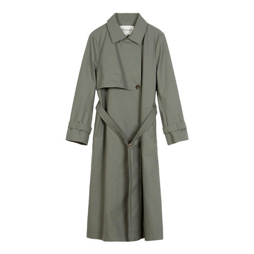 METTE2021年秋冬新品女士风衣时尚中长款系带收腰显瘦气质外套 商品图5