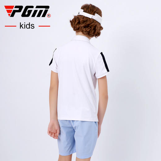 PGM青少年高尔夫衣服2021新款男童短袖T恤夏季服装透气速干童装 商品图4