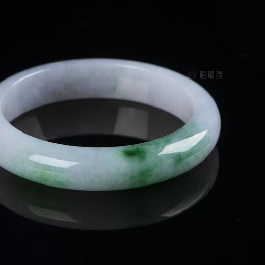 【馨月】飘绿翡翠平安镯2-SZ2108203 商品图2