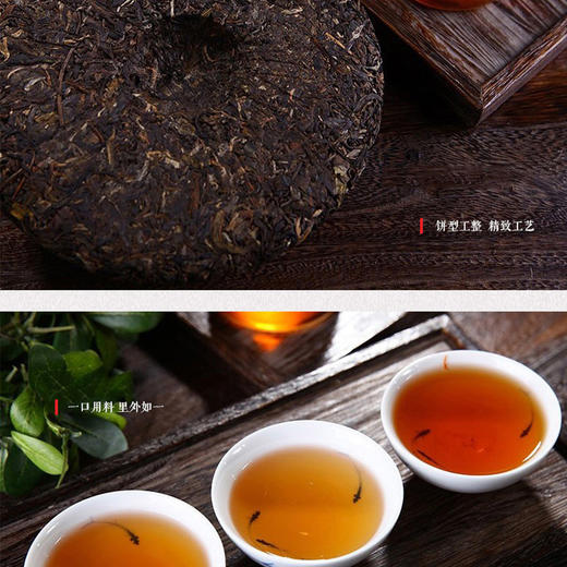 鸟王山牌坡芽系列紧压茶饼357g/饼 商品图2