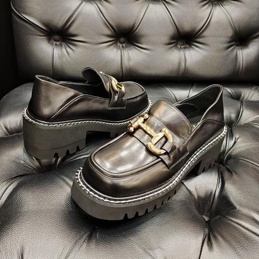 LFGJ 12805    舒适时尚小牛皮乐福鞋 商品图4