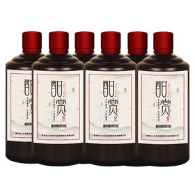 酣赏（白标） 53度酱香白酒六瓶装（一箱）