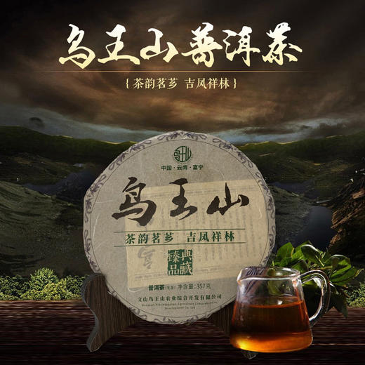 鸟王山牌坡芽系列紧压茶饼357g/饼 商品图1
