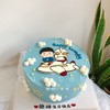 小男孩奥特曼坐飞机手绘蛋糕（两个款）-低糖处理无添加 商品缩略图2