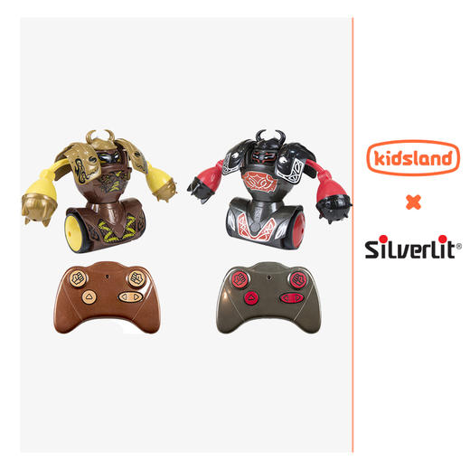 银辉机器人儿童智能电动遥控拳击格斗双人对战男孩玩具 商品图0