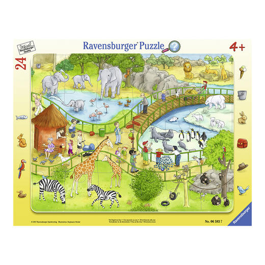 Ravensburger拼图  儿童益智玩具宝宝早教动物图案24片 商品图2
