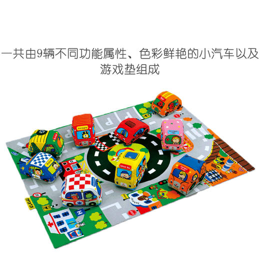 KS KIDS  奇智奇思游戏垫婴儿玩具家用可折叠汽车动物爬行垫早教 商品图3