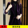 气质修身，时装版大码金丝绒西装外套套装XZ-9637 商品缩略图4