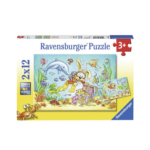 Ravensburger拼图  儿童益智手工玩具警察消防员2x12片 商品图2