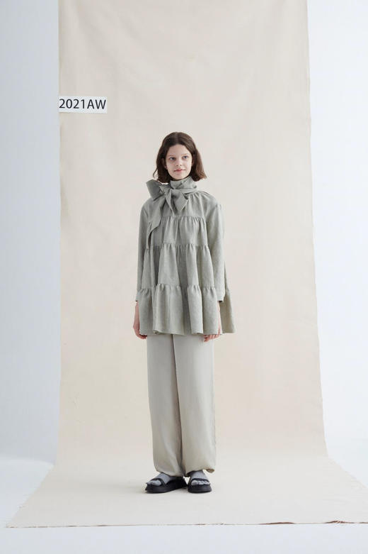 Liangxue 薄荷绿收口舒适长裤 商品图4