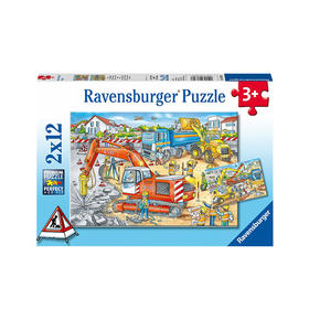 Ravensburger拼图  儿童益智手工玩具警察消防员2x12片