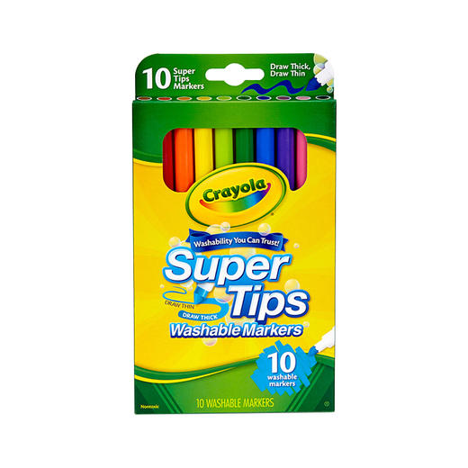 绘儿乐  可水洗细杆水彩笔儿童涂色绘画画笔填色工具 商品图1