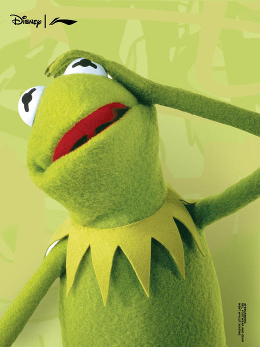 李宁迪士尼联名Muppets科米特运动短裤男女2021新款宽松运动裤 商品图5