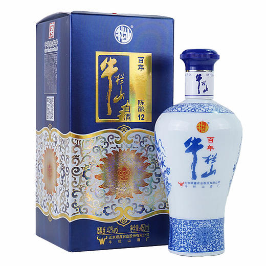 牛栏山二锅头陈酿12小青牛42度浓香白酒450ml/1瓶/2瓶/6瓶整箱 商品图0
