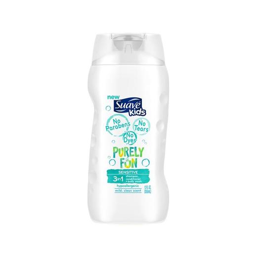 【保税仓】美国联合利华Suave kids丝华芙儿童玩趣3合1敏感肌洗护发沐浴露355ml 商品图0