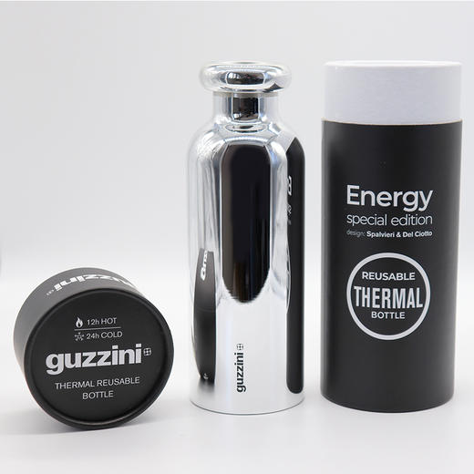 利快意大利进口双层不锈钢便携欧式奢华保温杯创意个性真空直身杯 商品图2