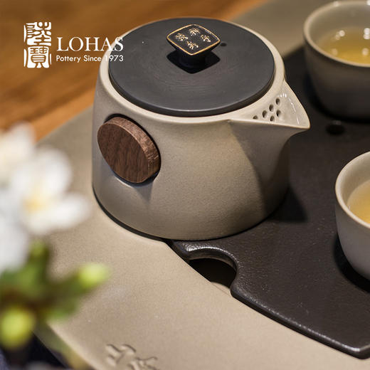 【家居】陆宝LOHAS  一壶六杯茶壶茶杯茶盘茶道装陶瓷茶具 商品图3