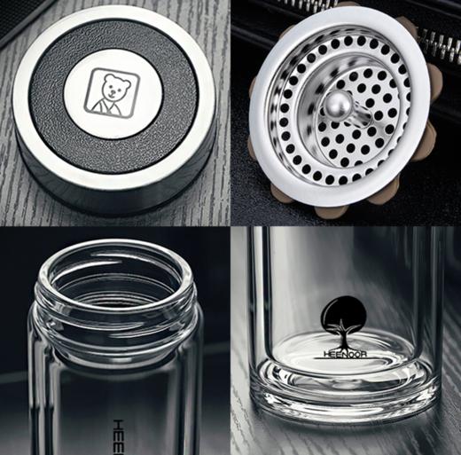 希诺双层玻璃杯XN-6701 265ML 商品图4