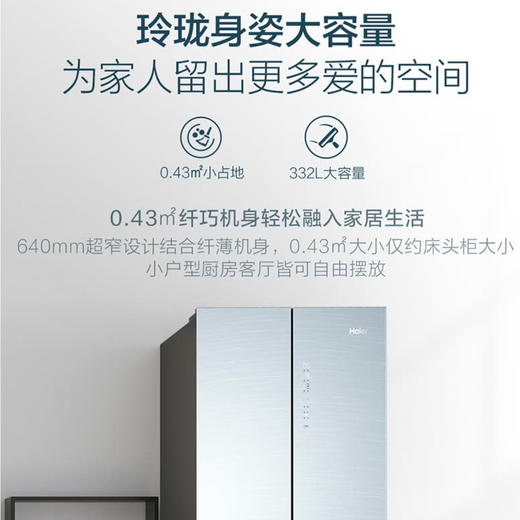 海尔（Haier）冰箱BCD-332WFCL 商品图6