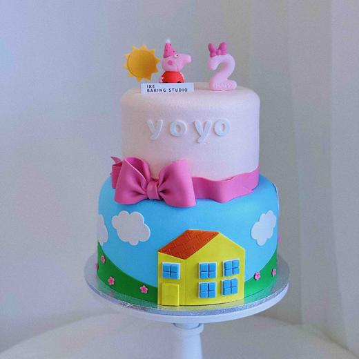 小猪佩奇 | 半翻糖奶油蛋糕 商品图3