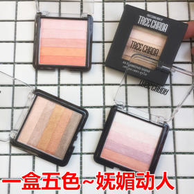 MMT泰国TREECHADA烘焙五色渐变眼影盘人鱼姬桃花妆眼影大地色