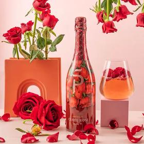 醉鹅娘 觅觅花园小花束红玫瑰起泡酒750 ml