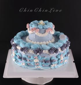 法式复古裱花蛋糕