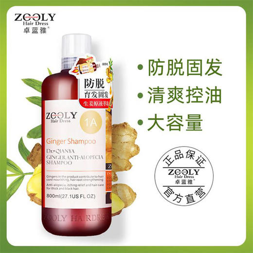 【持防脱特证】卓蓝雅防脱控油生姜洗发水买即送对应赠品 商品图3