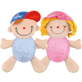 KS KIDS  奇智奇思夜灯男女孩玩偶新生儿安抚音乐毛绒玩具哄娃睡觉玩偶