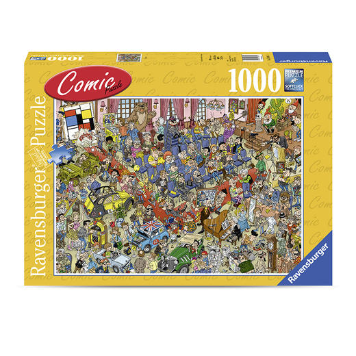 Ravensburger拼图  成人拼图拍卖会滑稽漫画1000片手工玩具 商品图0