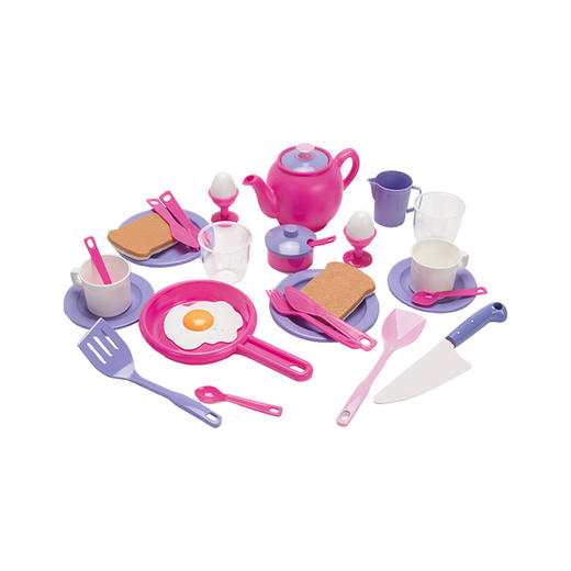 Dantoy  公主下午茶过家家厨房做饭玩具女孩礼物茶具套装 商品图3