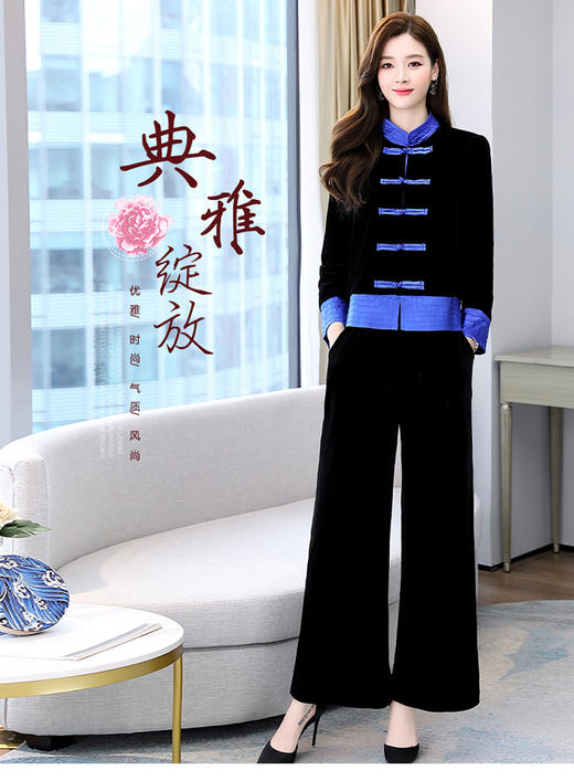 HRYZ7221时尚优雅潮流舒适套装/套裙2021年春季圆领个性气质 商品图0