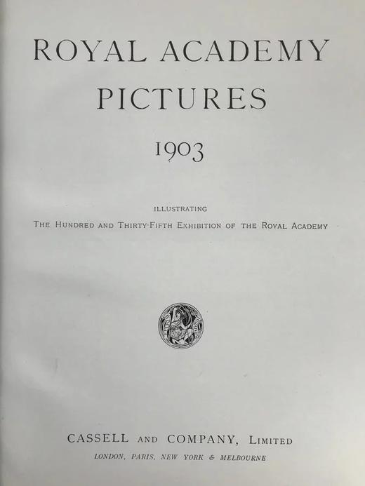 1903年 英国皇家美术学院作品图集 数百幅插图 漆布精装大16开 商品图2