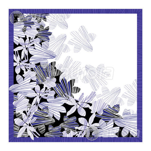 隐 真丝丝巾 商品图0