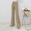 PXSJ21525 微喇裤女长裤高腰2021新款秋季款女士气质喇叭休闲裤修身显瘦大码 商品缩略图3