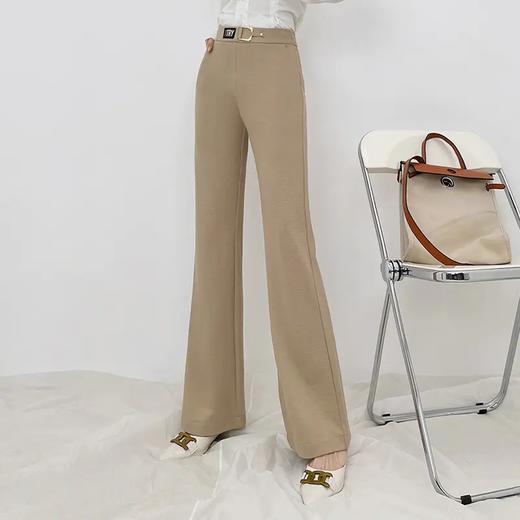 PXSJ21525 微喇裤女长裤高腰2021新款秋季款女士气质喇叭休闲裤修身显瘦大码 商品图3