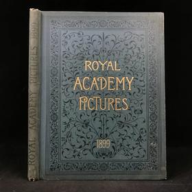 1899年 英国皇家美术学院作品图集 数百幅插图 漆布精装大16开